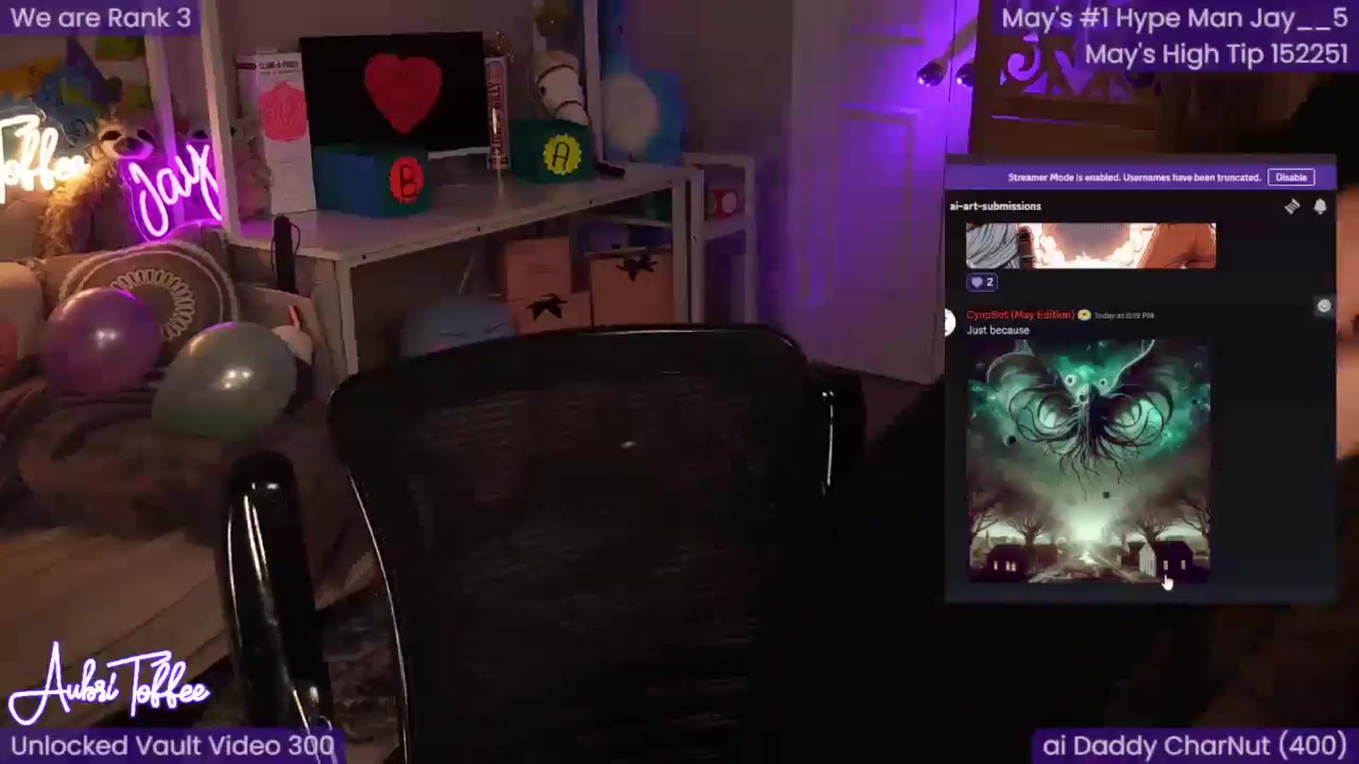 Gallery image thumbnail from AubriToffee's myfreecams stream on, 05/26/2024, 03:32 image 17 of 20