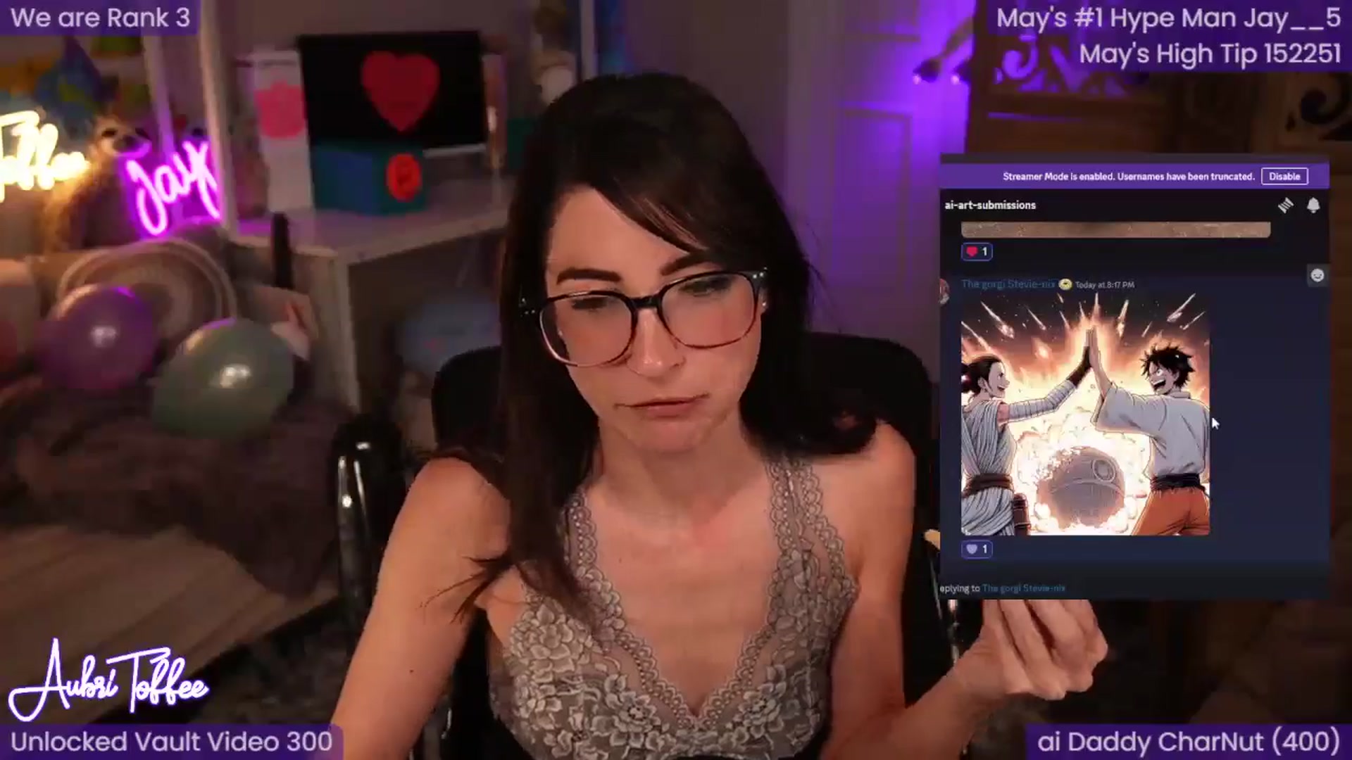 Gallery image thumbnail from AubriToffee's myfreecams stream on, 05/26/2024, 03:32 image 16 of 20