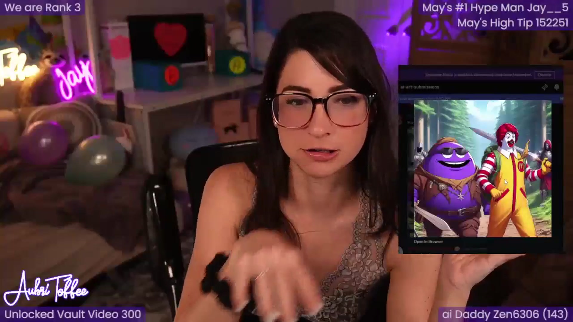 Gallery image thumbnail from AubriToffee's myfreecams stream on, 05/26/2024, 03:32 image 7 of 20