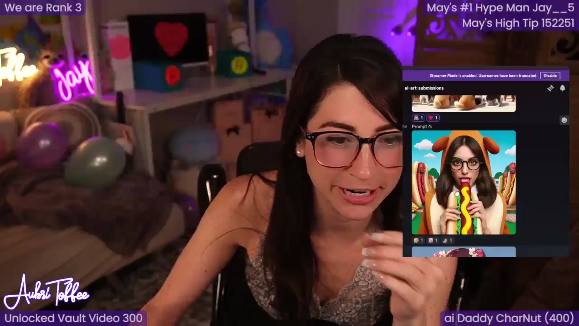 Gallery image thumbnail from AubriToffee's myfreecams stream on, 05/26/2024, 03:32 image 15 of 20