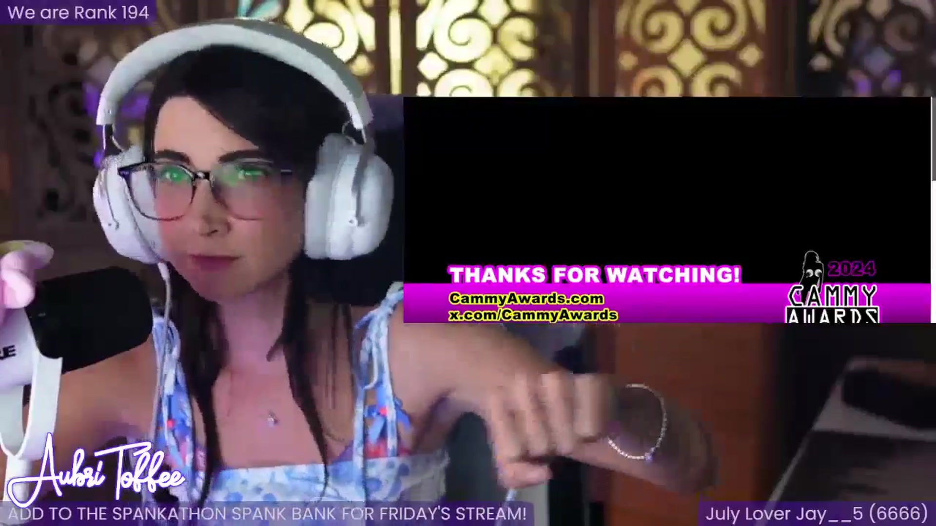 Gallery image thumbnail from AubriToffee's myfreecams stream on, 07/25/2024, 05:02 image 8 of 20