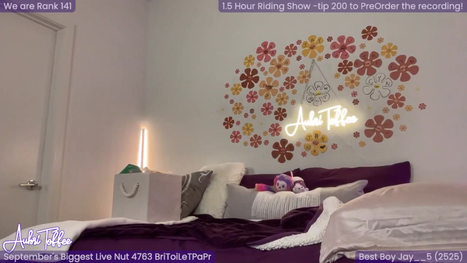 Gallery image thumbnail from AubriToffee's myfreecams stream on, 09/11/2024, 07:12 image 13 of 20
