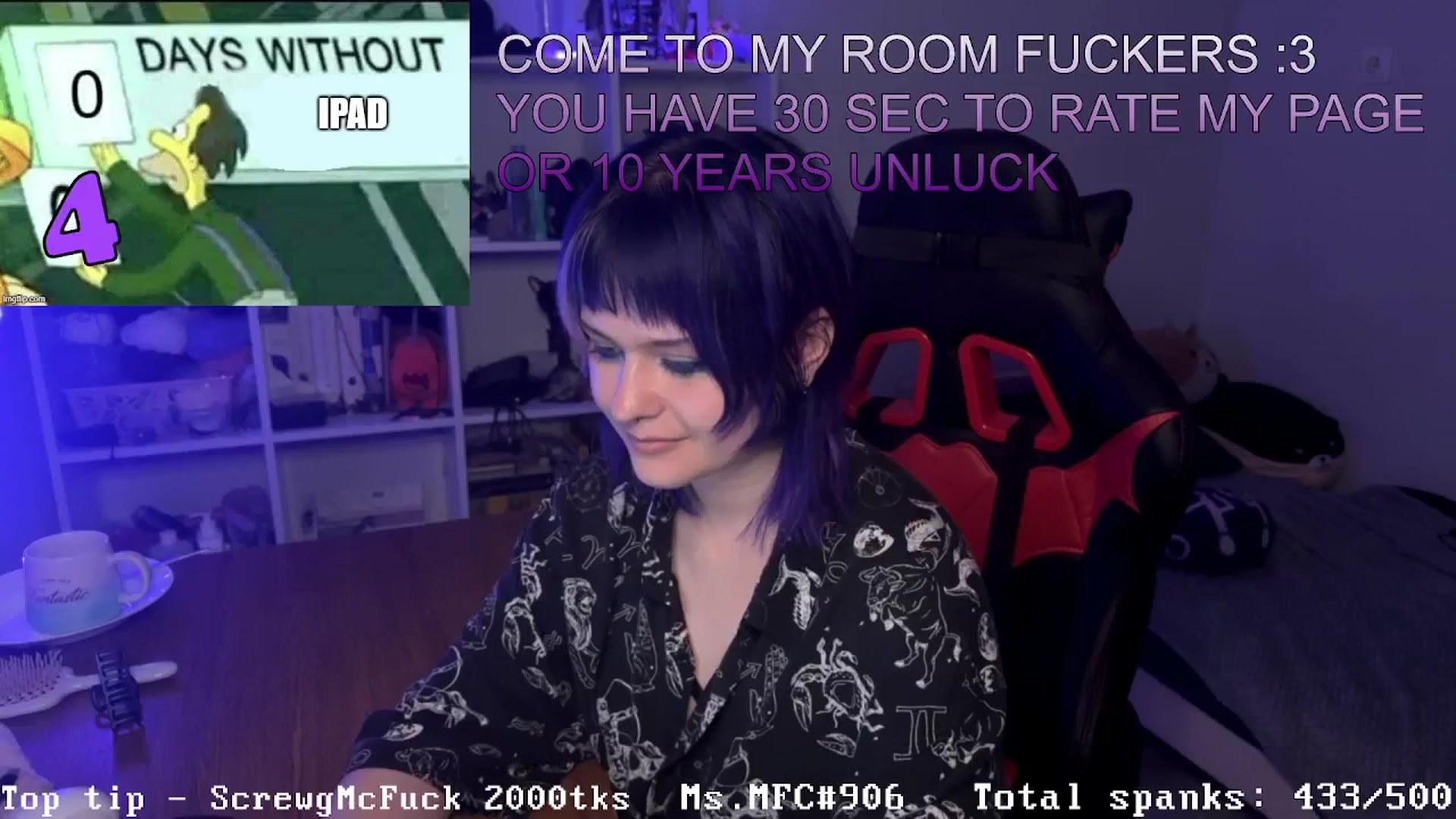 Gallery image thumbnail from AuthorityPass's myfreecams stream on, 08/16/2024, 24:23 image 15 of 20