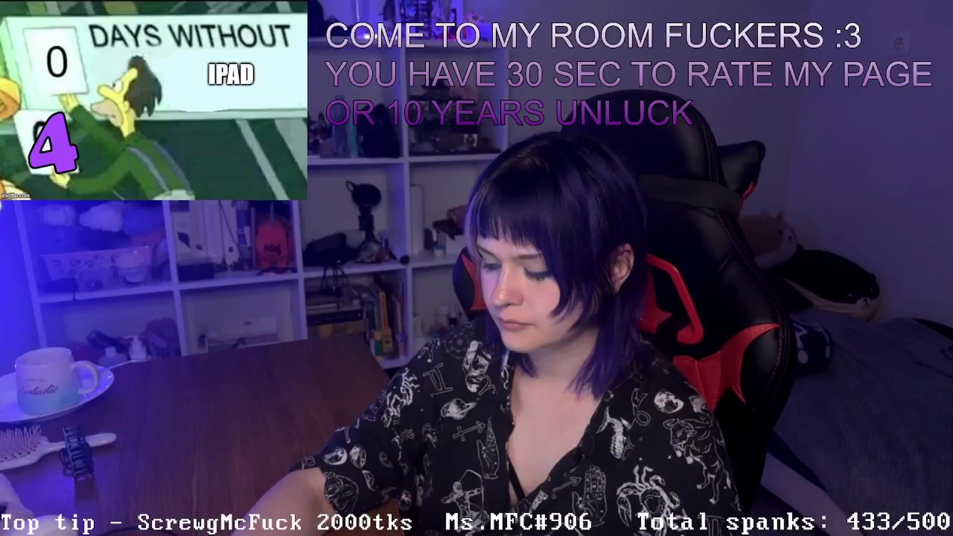Gallery image thumbnail from AuthorityPass's myfreecams stream on, 08/16/2024, 24:23 image 14 of 20