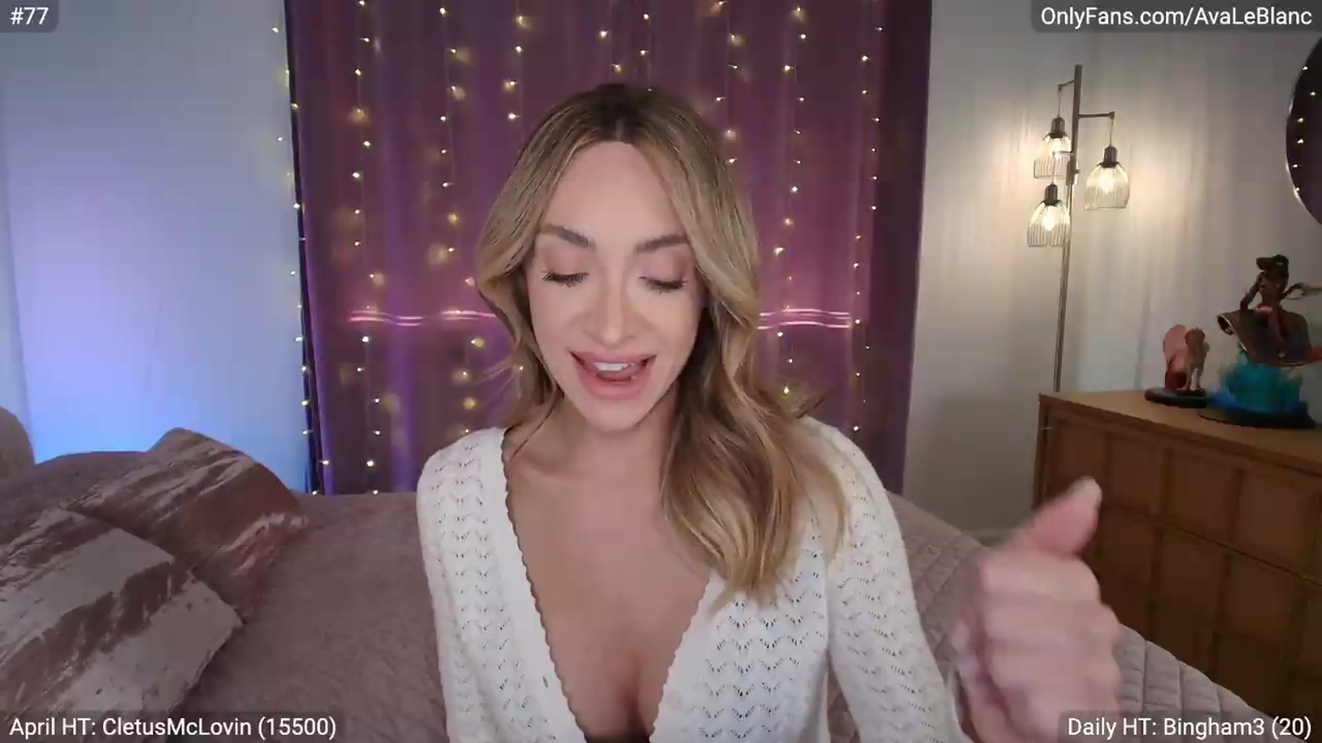 Gallery image thumbnail from AvaLeBlanc's myfreecams stream on, 04/23/2026, 05:04 image 4 of 20