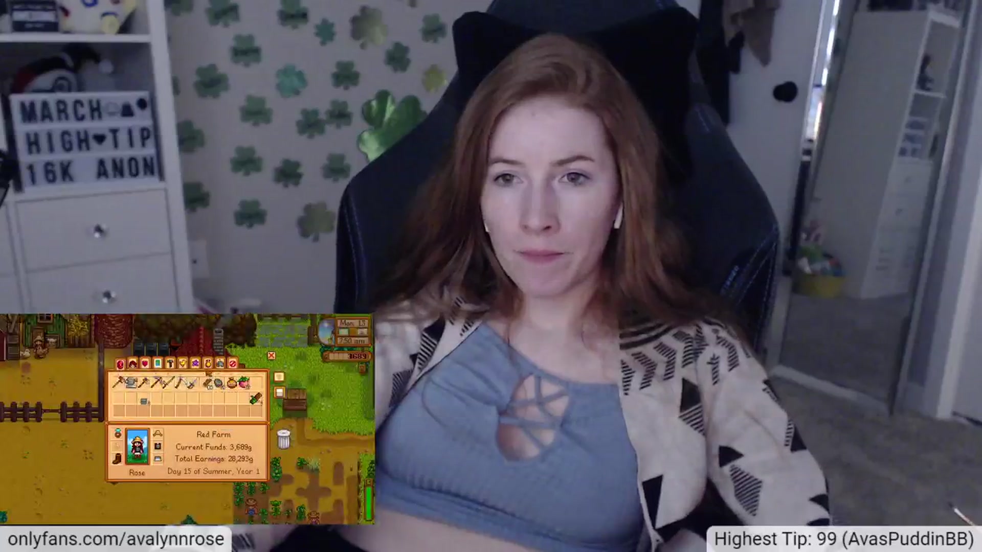 Gallery image thumbnail from AvalynnRose's myfreecams stream on, 03/23/2024, 02:24 image 17 of 20
