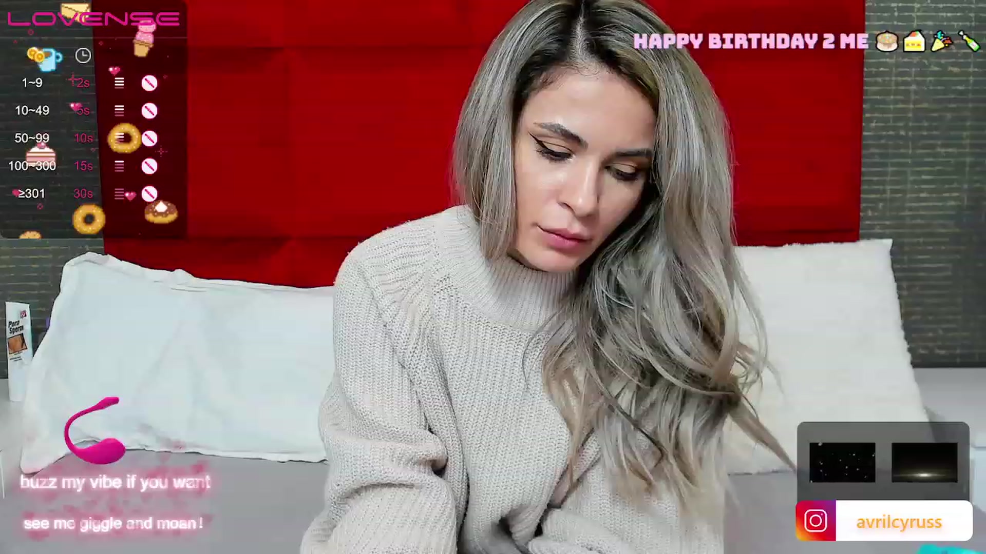 Gallery image thumbnail from Avril_Cyrus's myfreecams stream on, 01/12/2023, 13:29 image 20 of 20