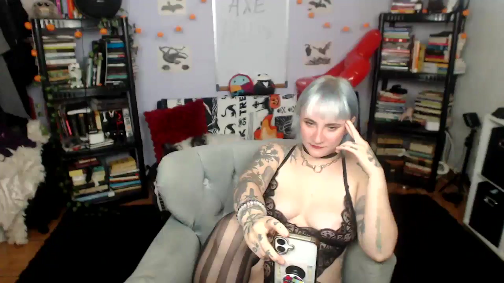 Gallery image thumbnail from AxeHallow's myfreecams stream on, 09/03/2025, 23:18 image 8 of 20