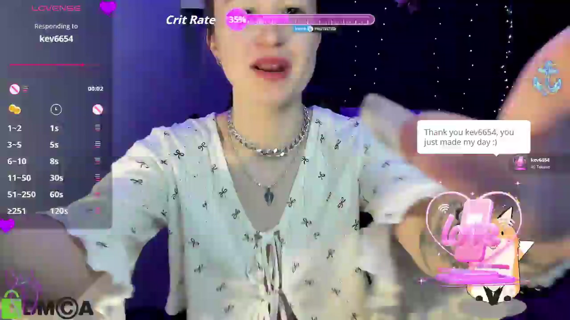 Gallery image thumbnail from B3lla19's myfreecams stream on, 05/13/2026, 19:34 image 8 of 20