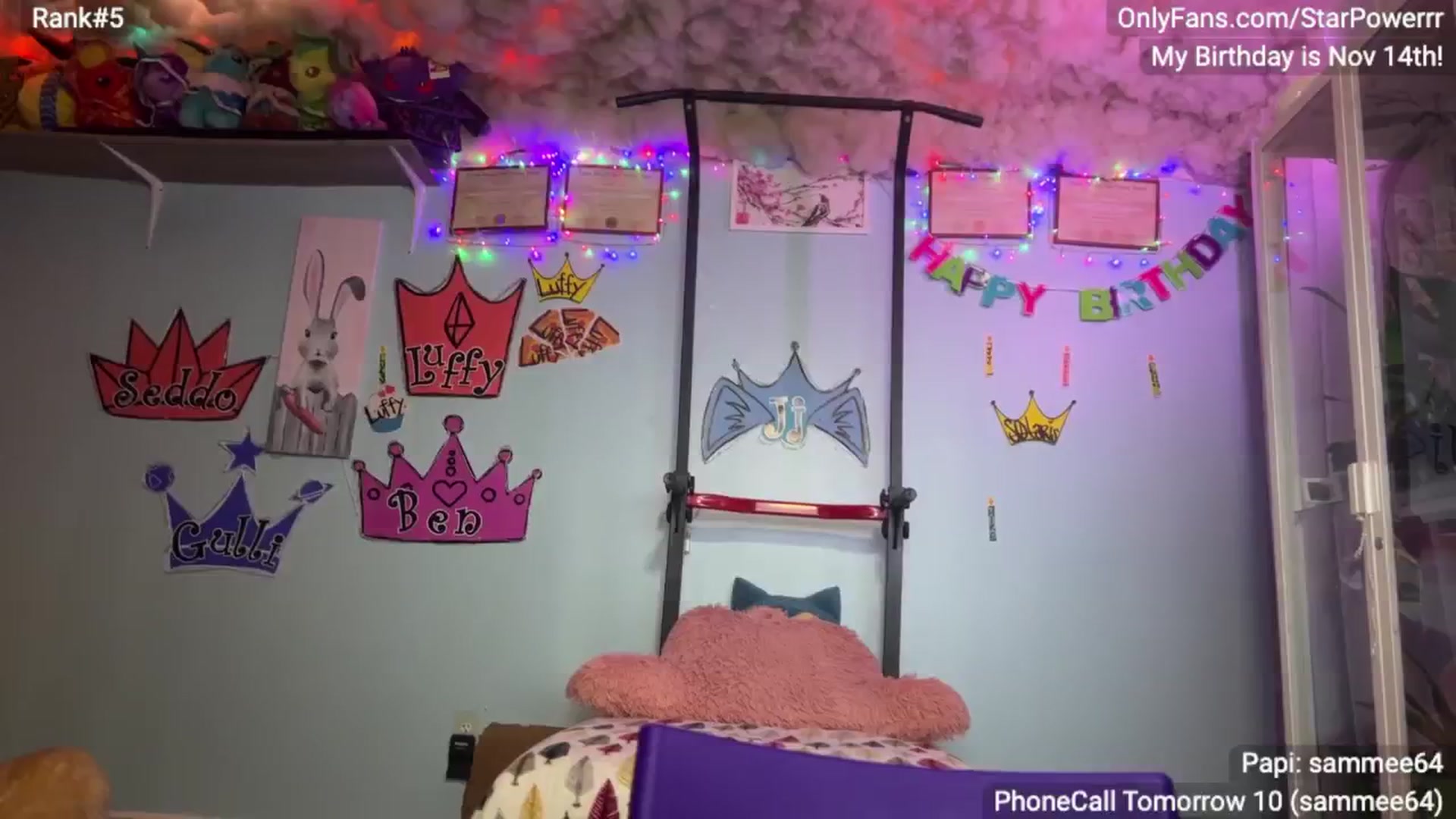 Gallery image thumbnail from BDAYPOWERRR's myfreecams stream on, 11/13/2024, 08:07 image 1 of 20