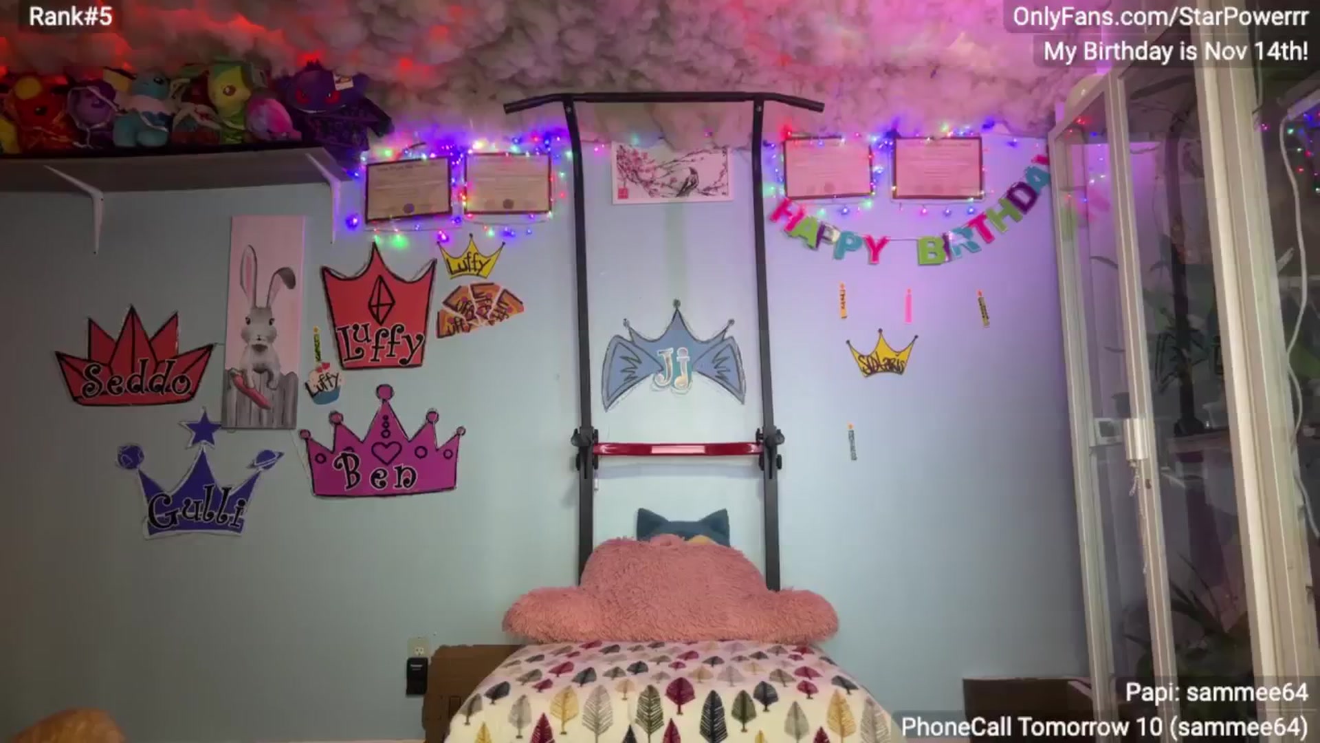 Gallery image thumbnail from BDAYPOWERRR's myfreecams stream on, 11/13/2024, 08:07 image 2 of 20