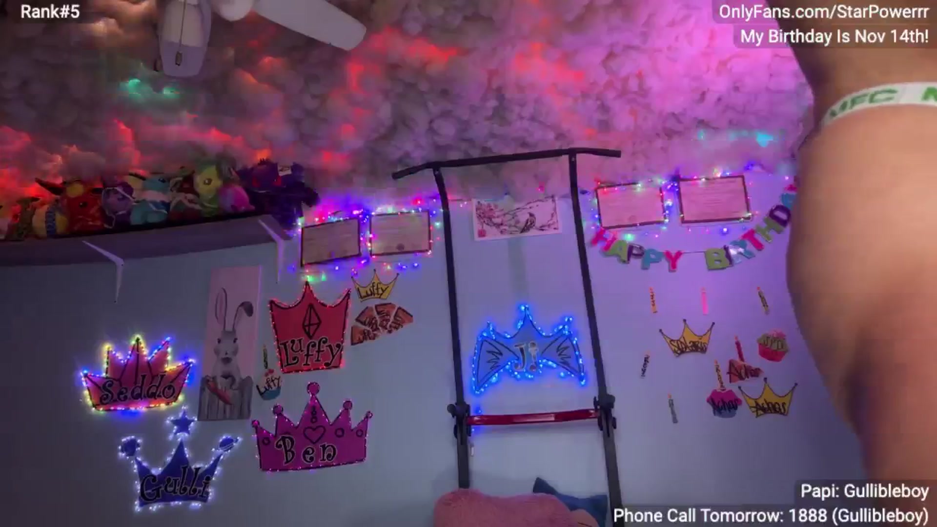 Gallery image thumbnail from BDAYPOWERRR's myfreecams stream on, 11/17/2024, 07:38 image 10 of 20