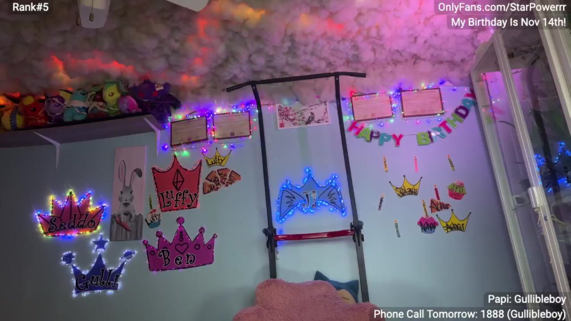 Gallery image thumbnail from BDAYPOWERRR's myfreecams stream on, 11/17/2024, 07:38 image 13 of 20