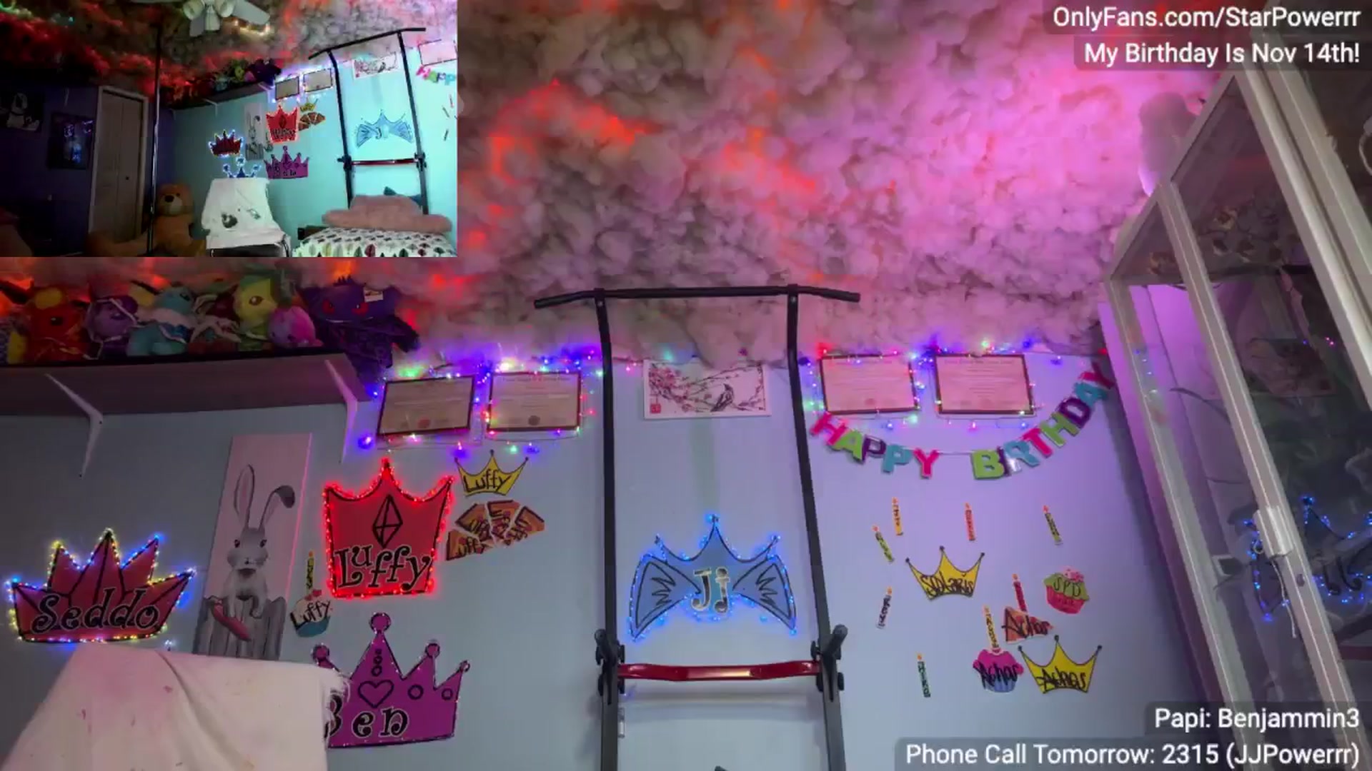 Gallery image thumbnail from BDAYPOWERRR's myfreecams stream on, 11/19/2024, 09:24 image 15 of 20