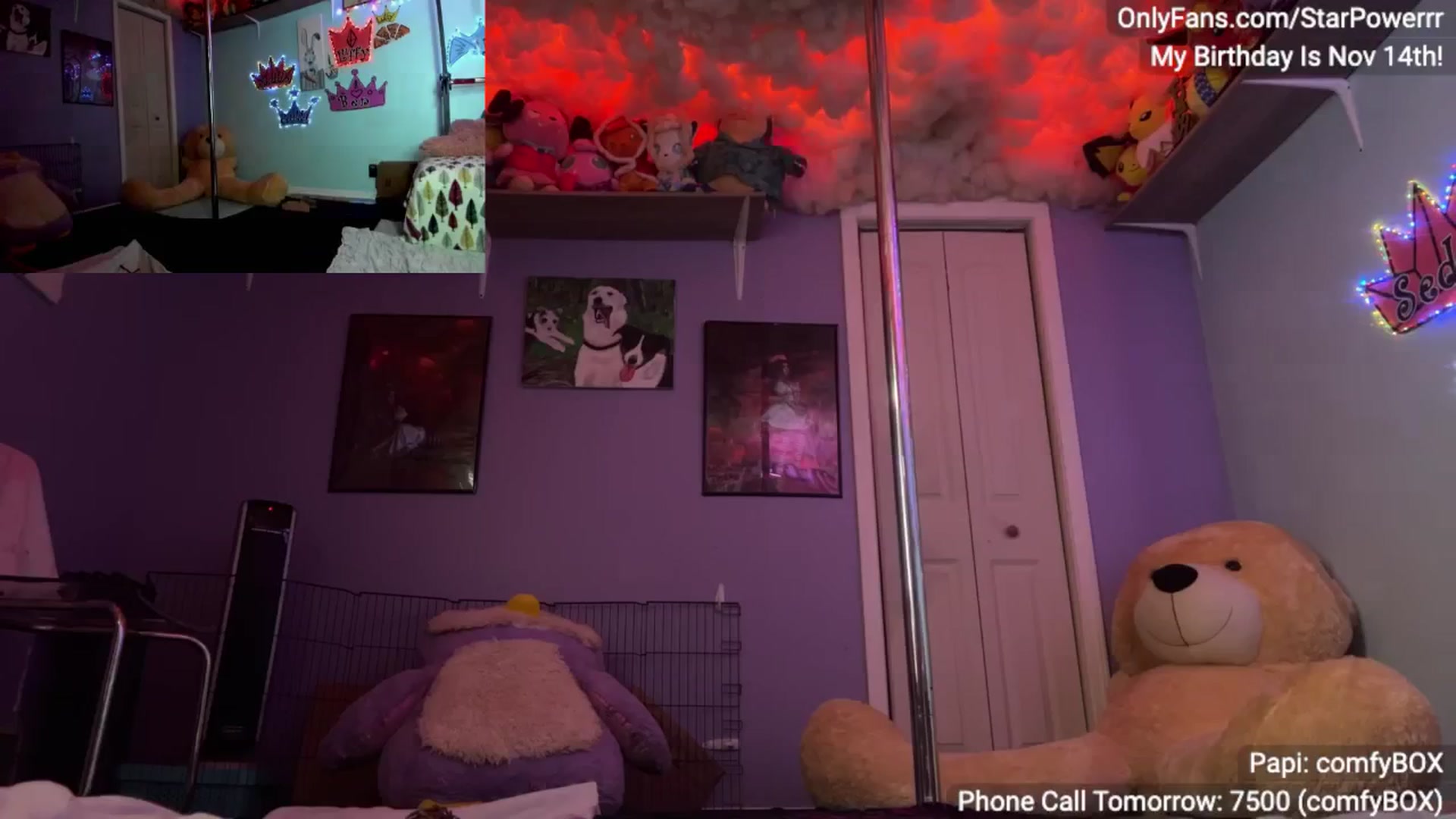 Gallery image thumbnail from BDAYPOWERRR's myfreecams stream on, 11/19/2024, 12:49 image 5 of 20