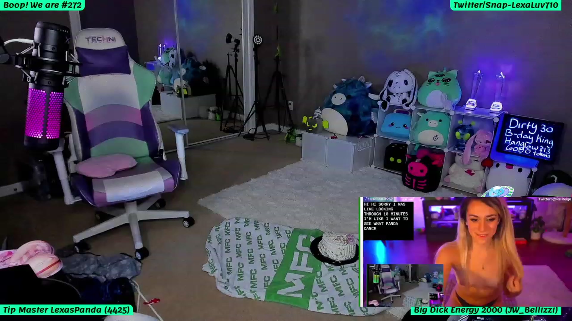 Gallery image thumbnail from BDayLexaLuv's myfreecams stream on, 07/31/2023, 07:01 image 3 of 20