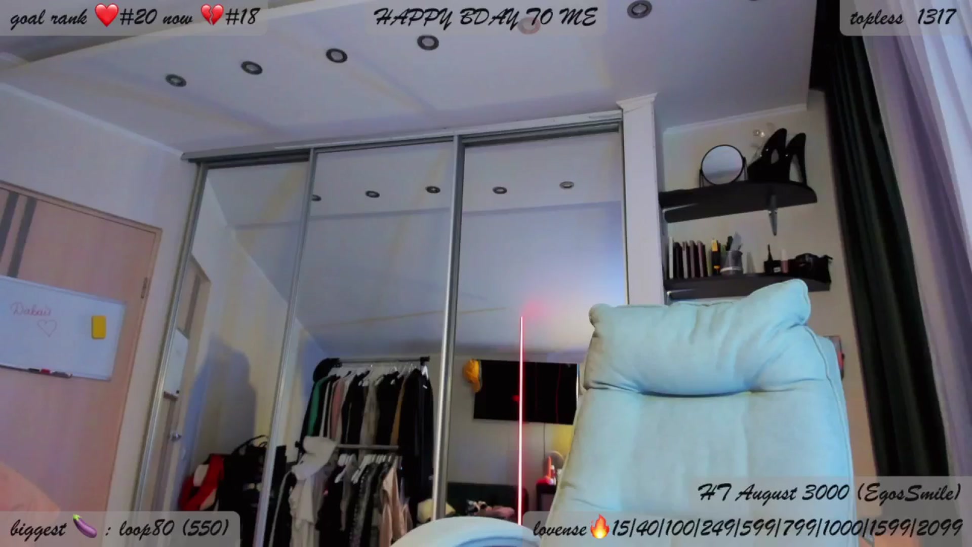 Gallery image thumbnail from BDayYaga's myfreecams stream on, 08/20/2025, 24:49 image 12 of 20