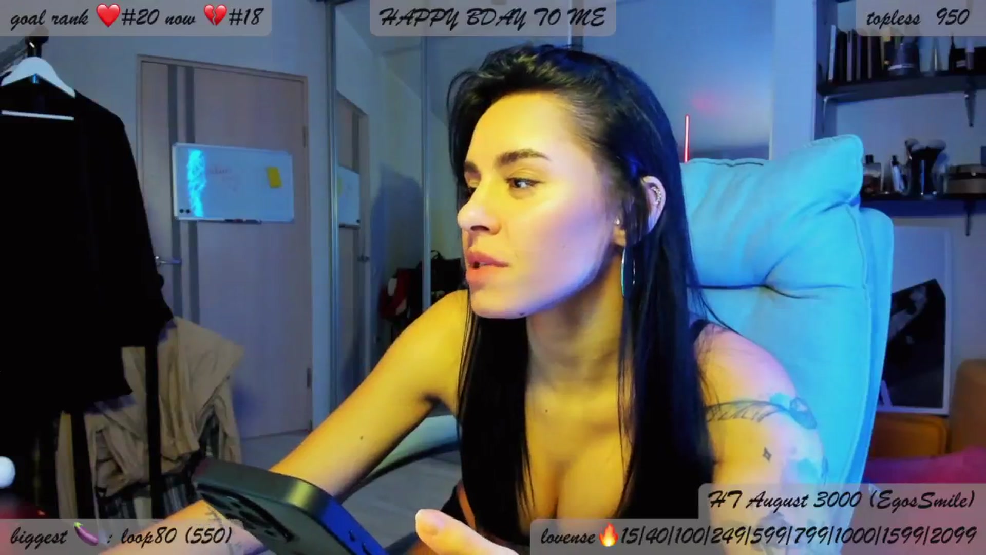 Gallery image thumbnail from BDayYaga's myfreecams stream on, 08/20/2025, 24:49 image 19 of 20
