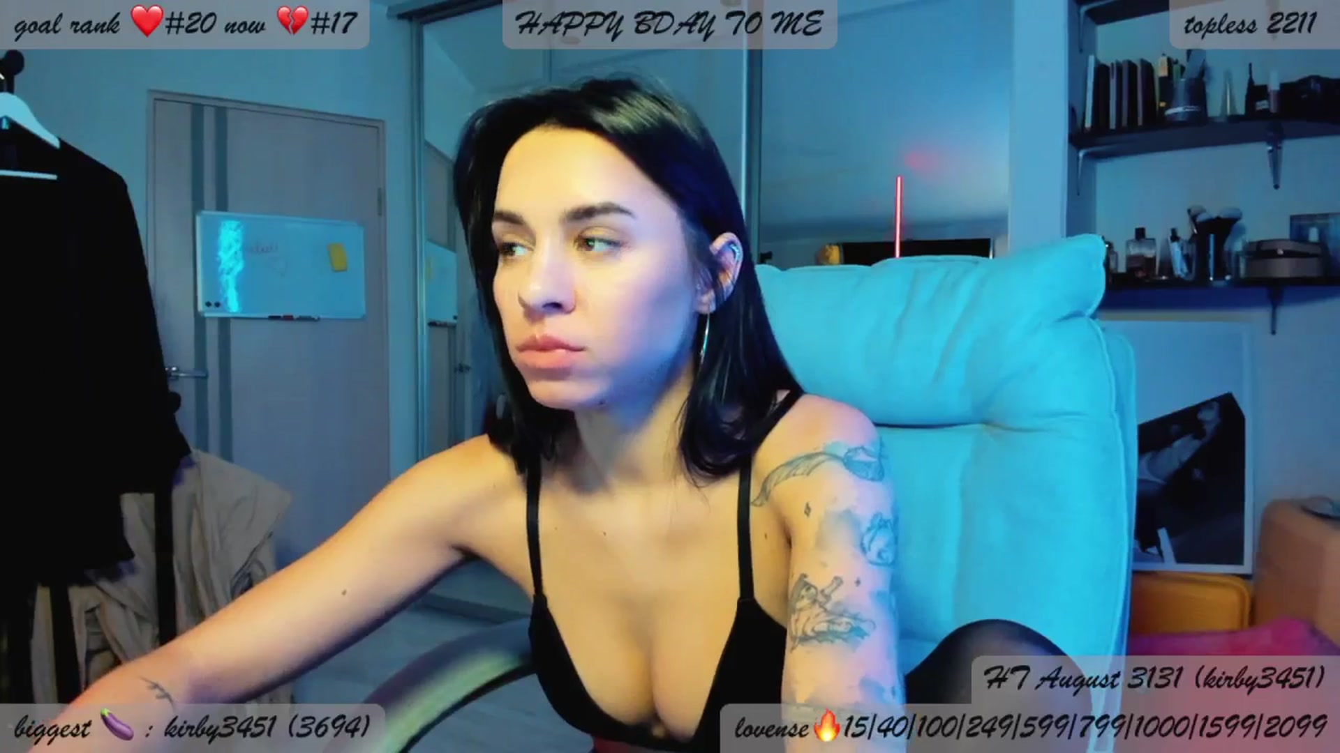 Gallery image thumbnail from BDayYaga's myfreecams stream on, 08/20/2025, 03:19 image 16 of 20