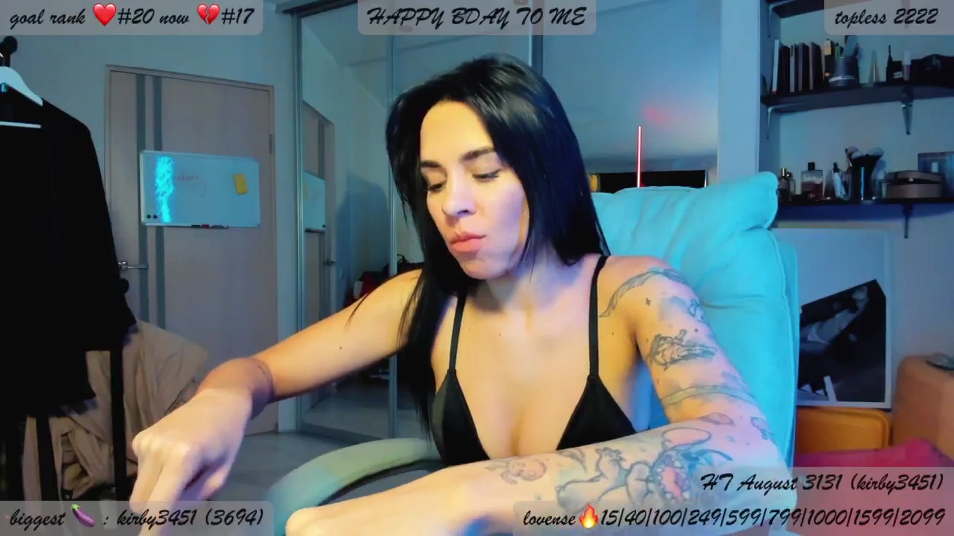 Gallery image thumbnail from BDayYaga's myfreecams stream on, 08/20/2025, 03:19 image 2 of 20