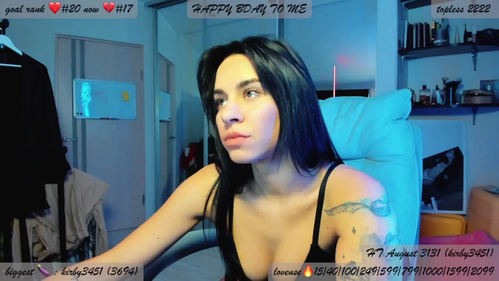 Gallery image thumbnail from BDayYaga's myfreecams stream on, 08/20/2025, 03:19 image 5 of 20