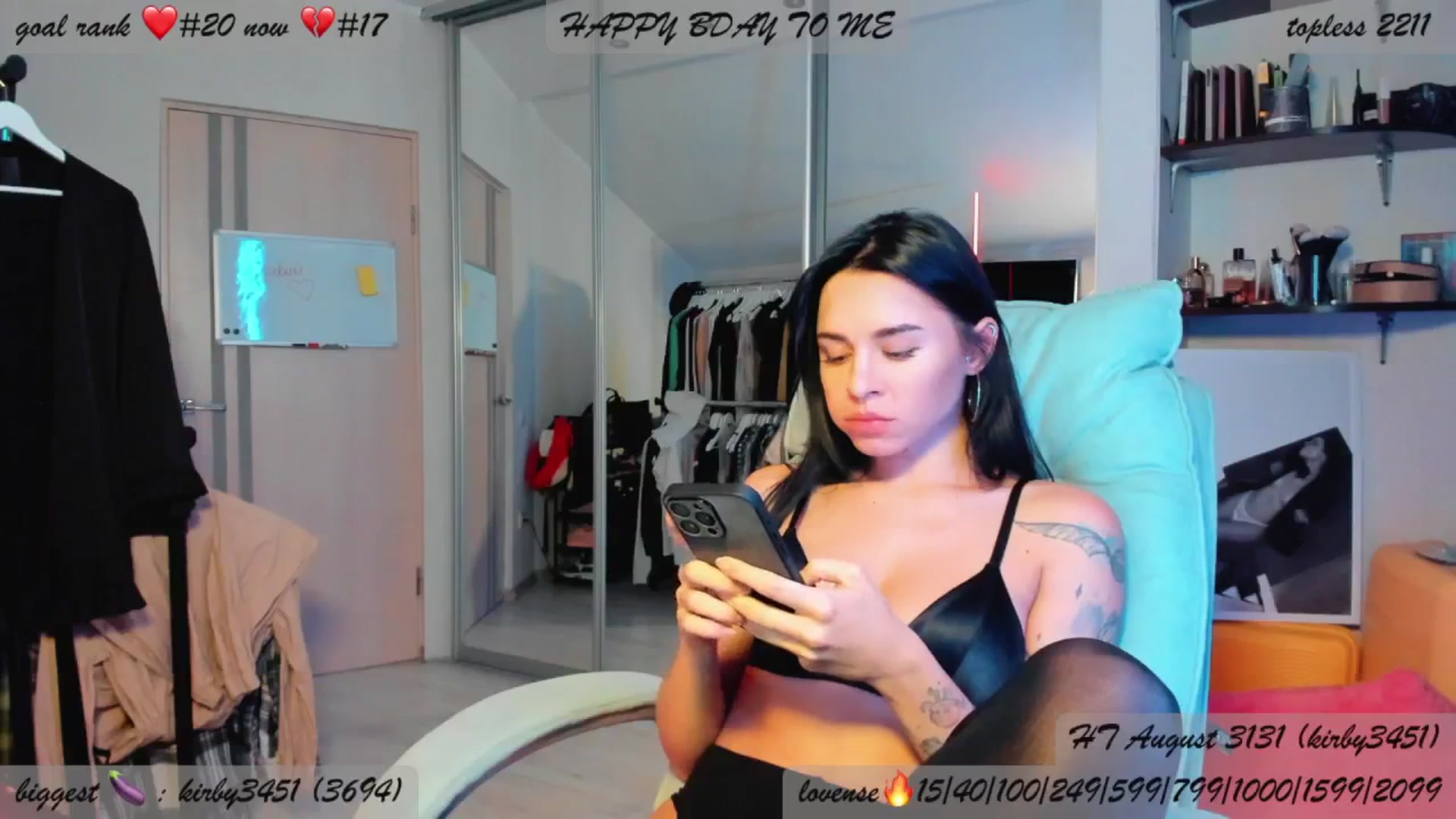 Gallery image thumbnail from BDayYaga's myfreecams stream on, 08/20/2025, 03:19 image 9 of 20