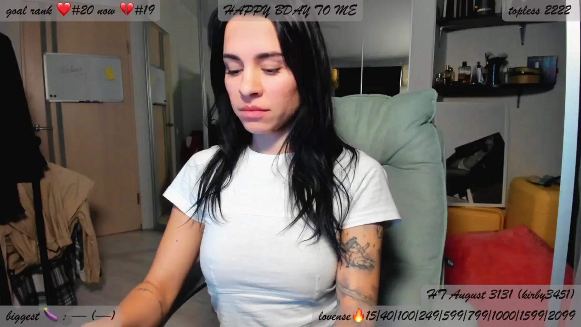 Gallery image thumbnail from BDayYaga's myfreecams stream on, 08/20/2025, 22:41 image 3 of 20