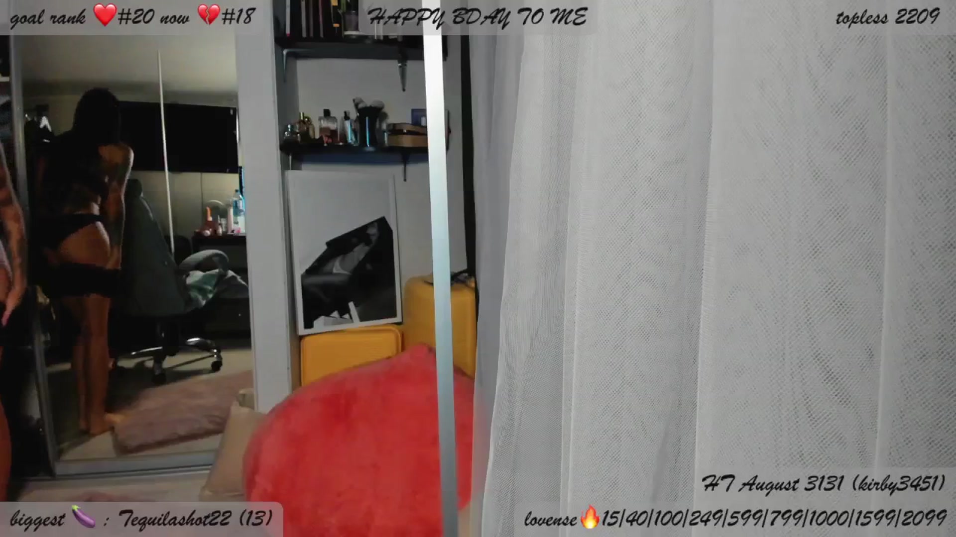 Gallery image thumbnail from BDayYaga's myfreecams stream on, 08/20/2025, 22:41 image 18 of 20