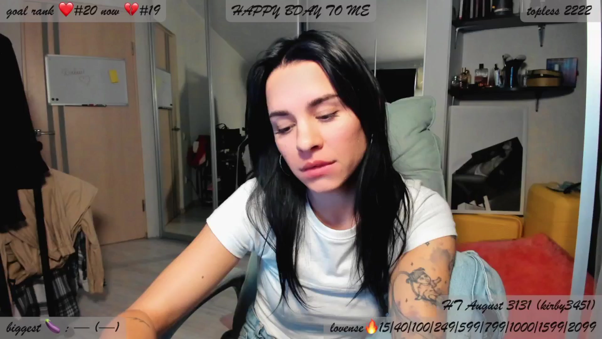 Gallery image thumbnail from BDayYaga's myfreecams stream on, 08/20/2025, 22:41 image 2 of 20