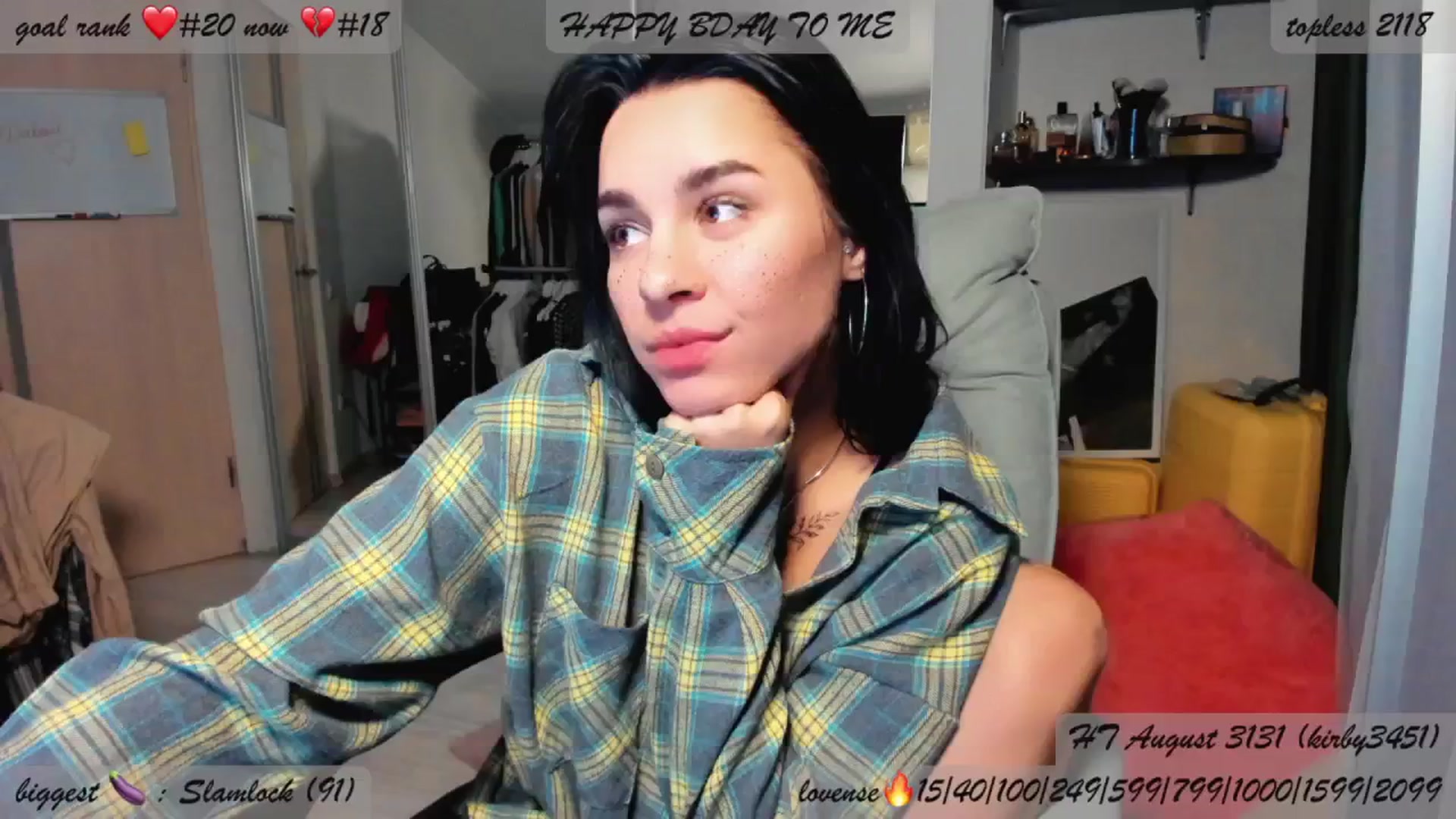 Gallery image thumbnail from BDayYaga's myfreecams stream on, 08/21/2025, 02:14 image 1 of 20