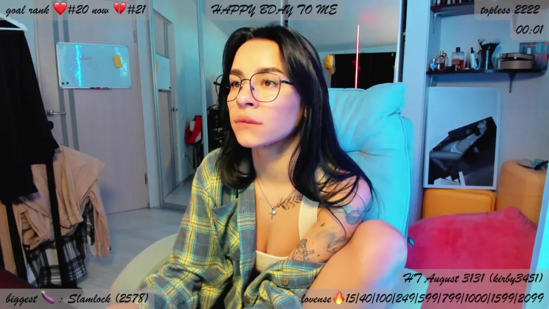 Gallery image thumbnail from BDayYaga's myfreecams stream on, 08/21/2025, 06:19 image 8 of 20