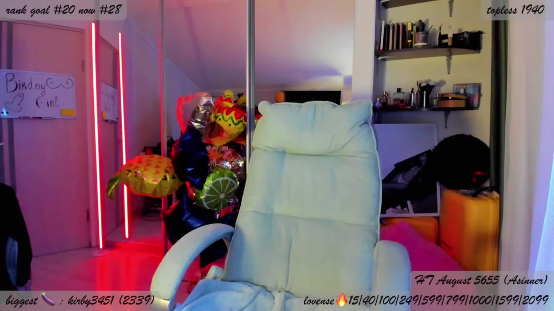 Gallery image thumbnail from BDayYaga's myfreecams stream on, 09/01/2025, 24:54 image 8 of 20