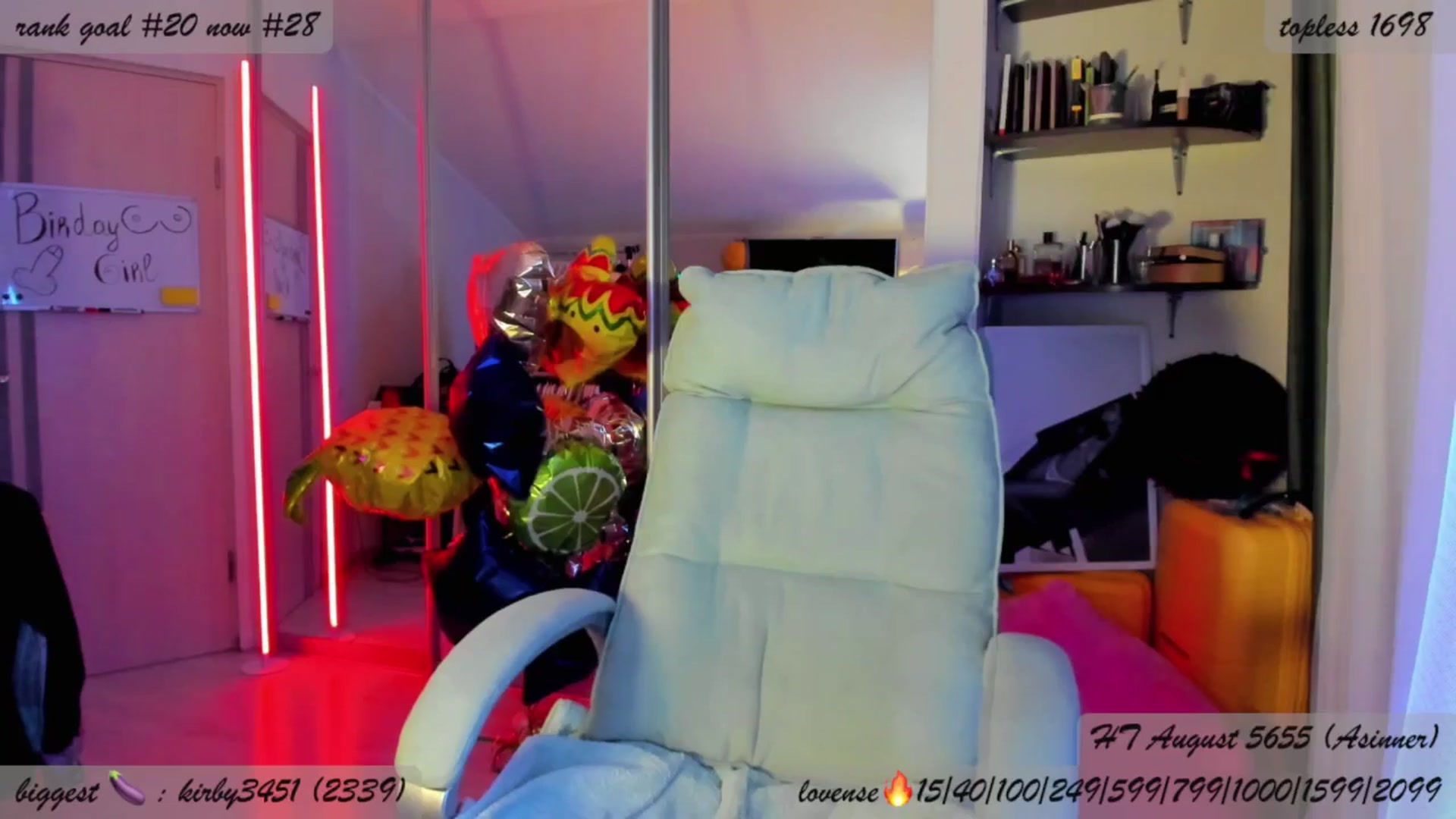 Gallery image thumbnail from BDayYaga's myfreecams stream on, 09/01/2025, 24:54 image 13 of 20