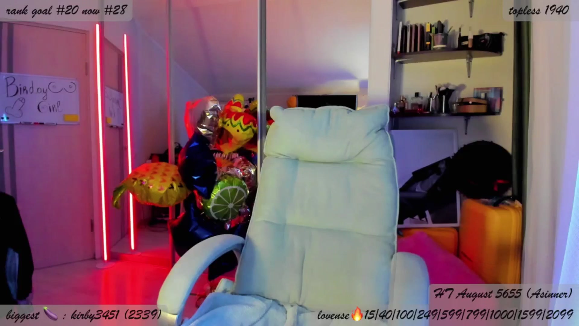 Gallery image thumbnail from BDayYaga's myfreecams stream on, 09/01/2025, 24:54 image 11 of 20