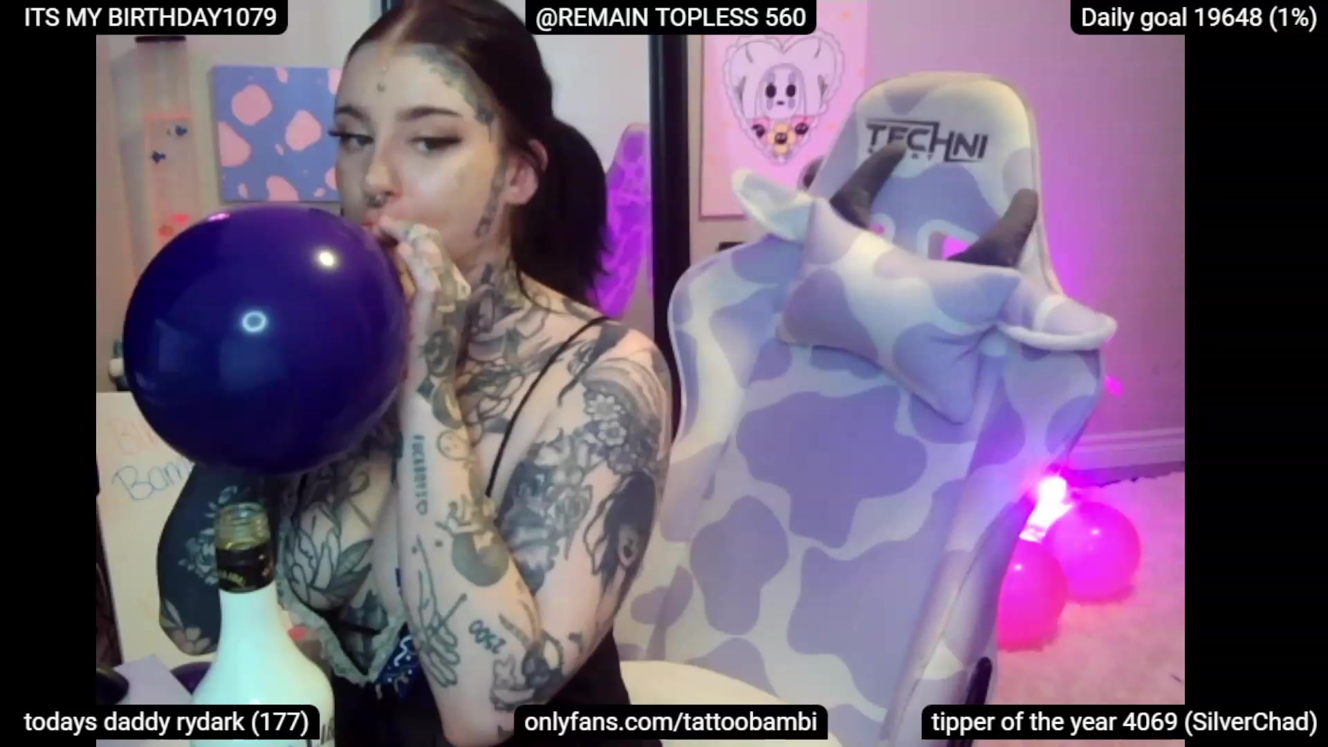 Gallery image thumbnail from BIRTHDAYBAMBI's myfreecams stream on, 06/24/2023, 22:02 image 14 of 20