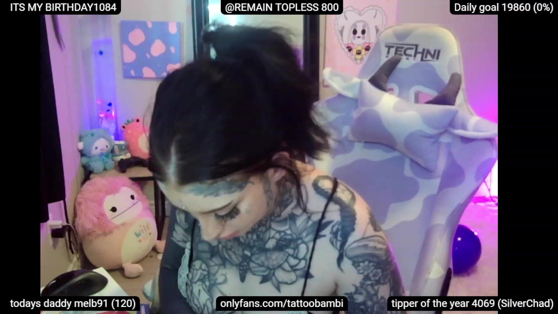 Gallery image thumbnail from BIRTHDAYBAMBI's myfreecams stream on, 06/24/2023, 22:02 image 4 of 20