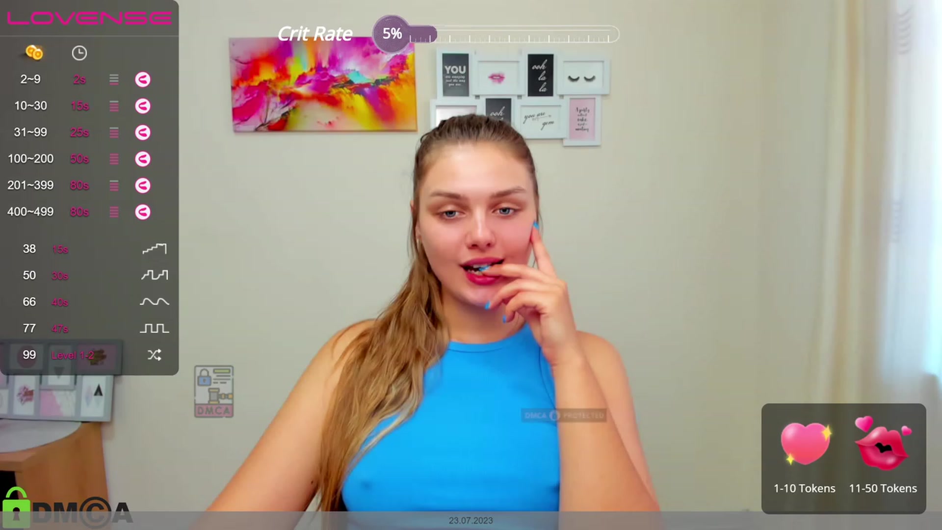 Gallery image thumbnail from Babe_golden's myfreecams stream on, 07/23/2023, 08:40 image 13 of 20