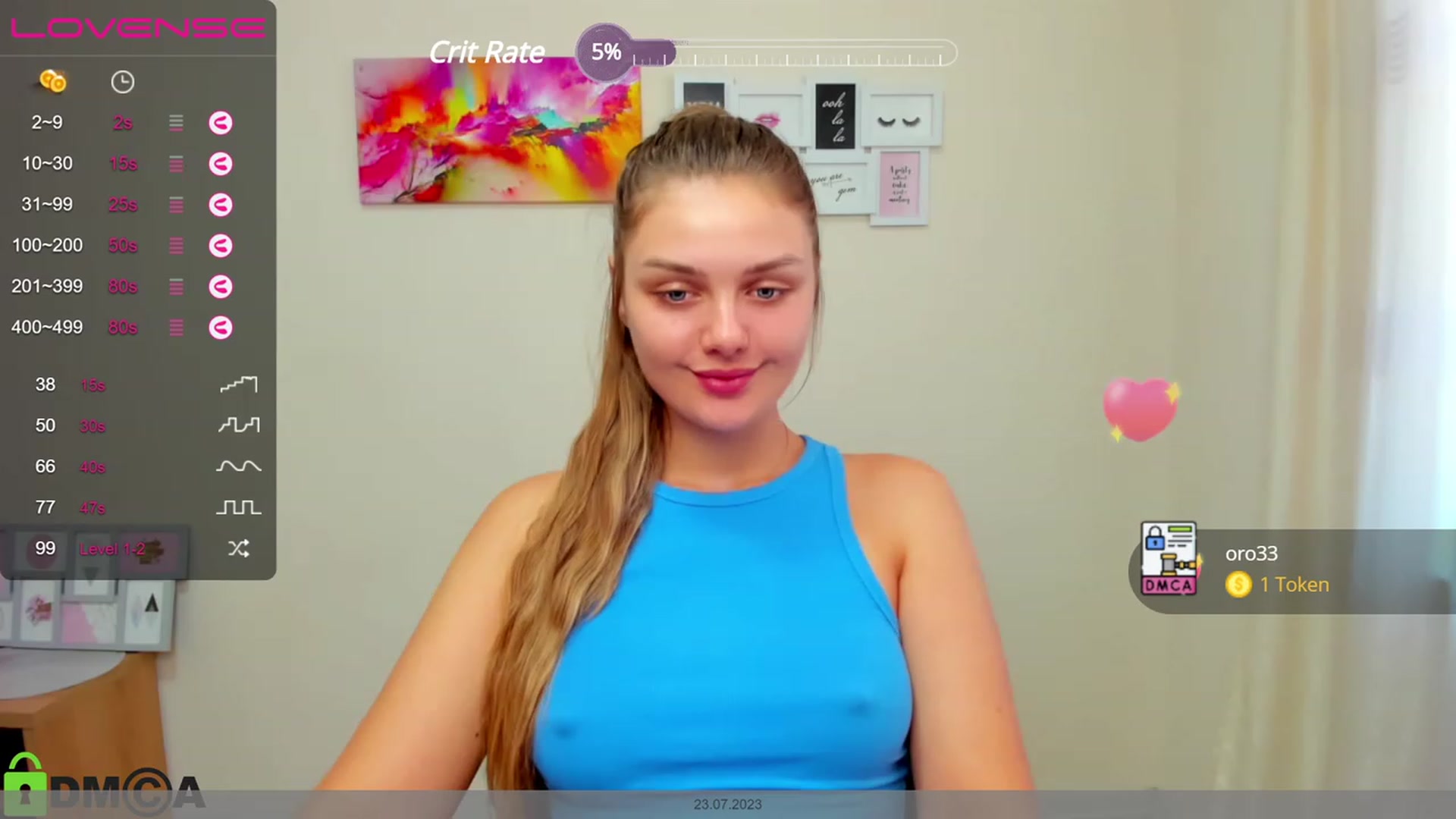 Gallery image thumbnail from Babe_golden's myfreecams stream on, 07/23/2023, 08:40 image 15 of 20