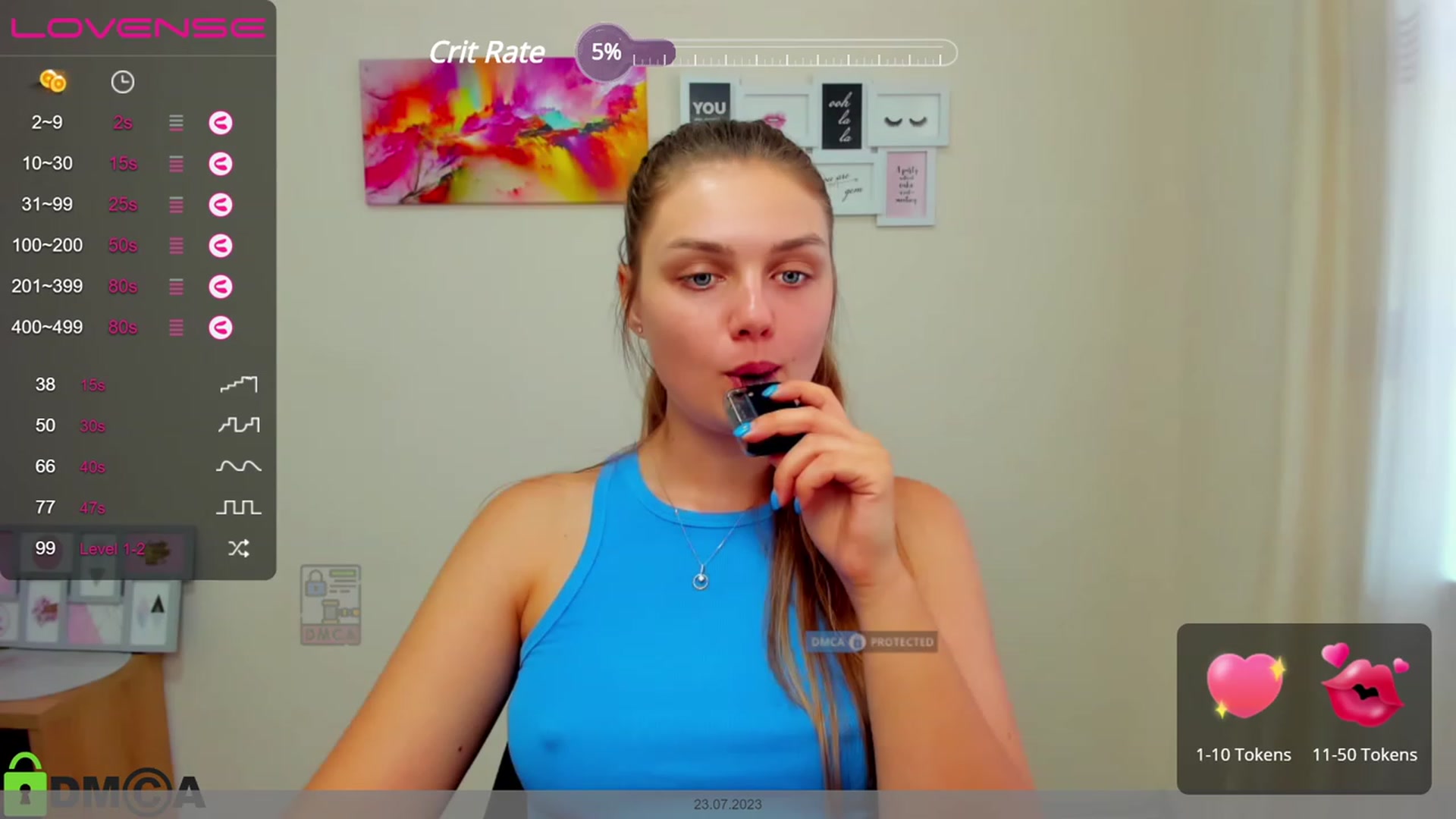 Gallery image thumbnail from Babe_golden's myfreecams stream on, 07/23/2023, 10:37 image 7 of 20