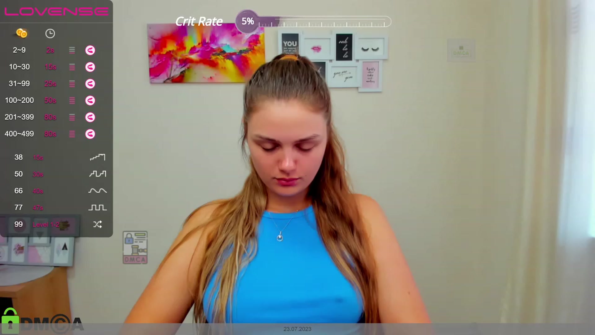 Gallery image thumbnail from Babe_golden's myfreecams stream on, 07/23/2023, 10:37 image 5 of 20
