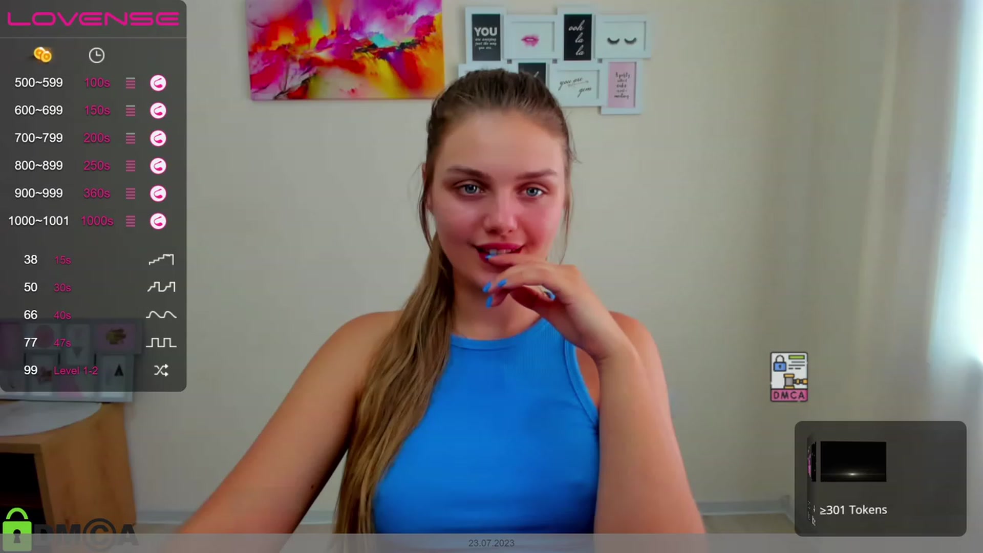 Gallery image thumbnail from Babe_golden's myfreecams stream on, 07/23/2023, 13:29 image 4 of 20