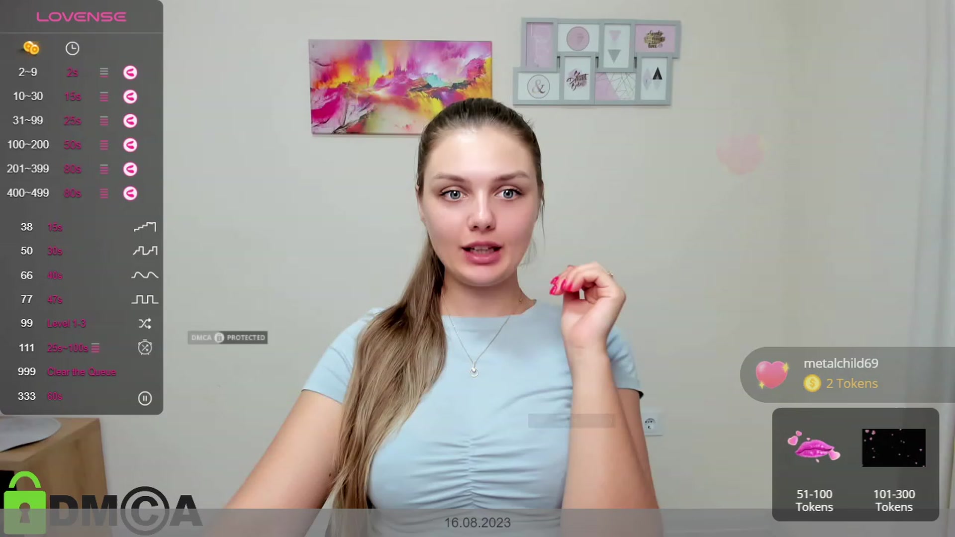 Gallery image thumbnail from Babe_golden's myfreecams stream on, 08/16/2023, 17:09 image 2 of 20