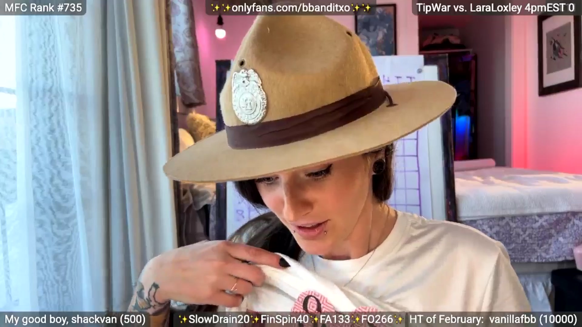 Gallery image thumbnail from BadlandBandit's myfreecams stream on, 02/14/2026, 23:23 image 6 of 20