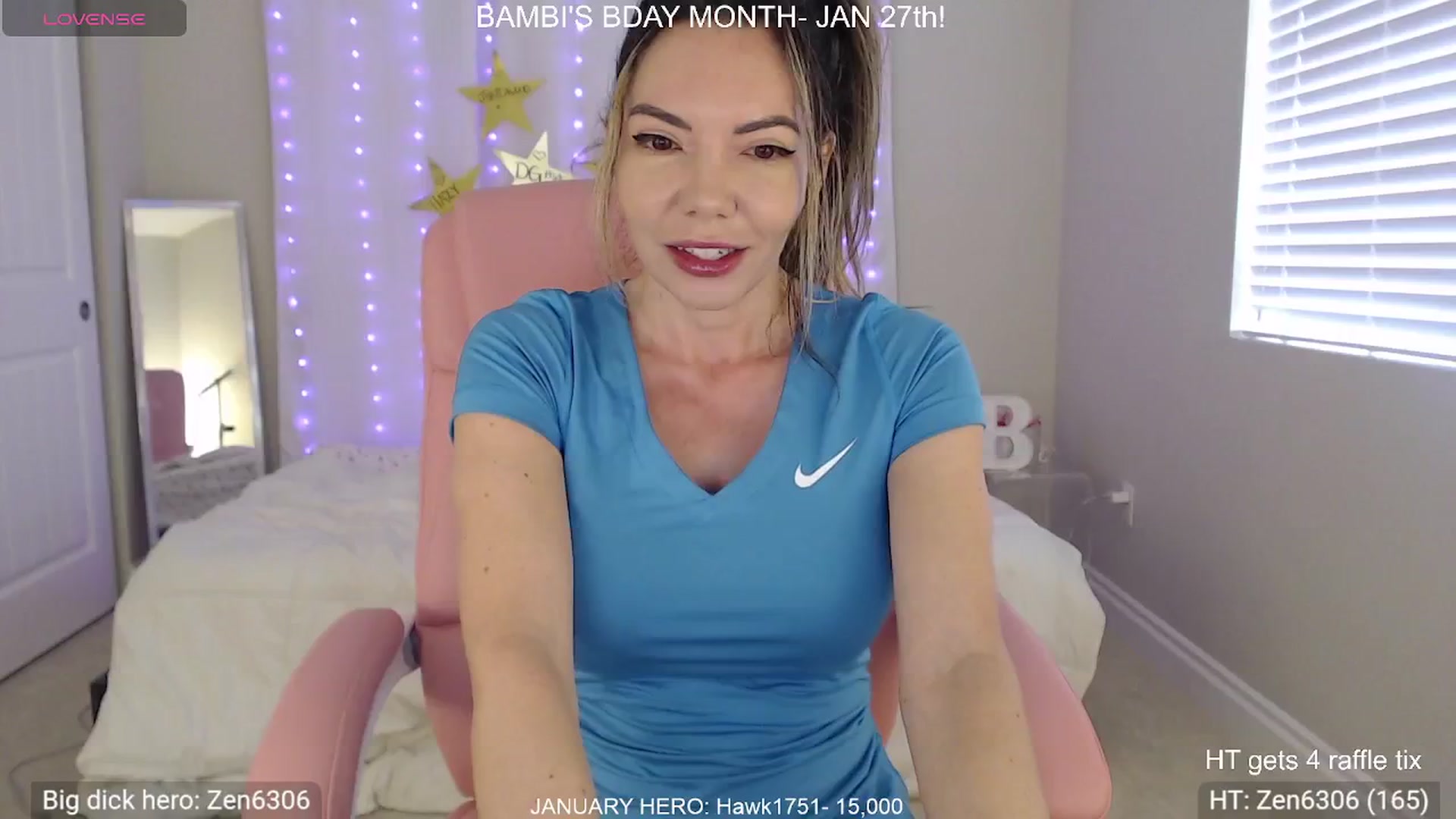 Gallery image thumbnail from BambiLarue's myfreecams stream on, 01/08/2026, 19:24 image 14 of 20