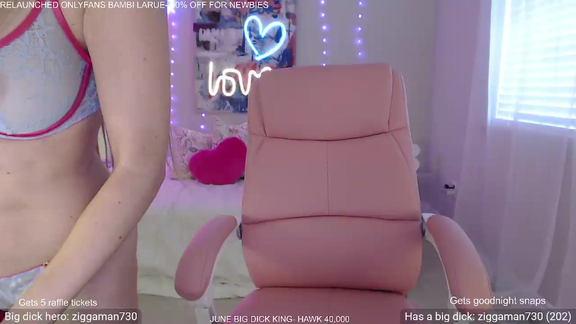 Gallery image thumbnail from BambiLarue's myfreecams stream on, 06/19/2026, 22:40 image 20 of 20