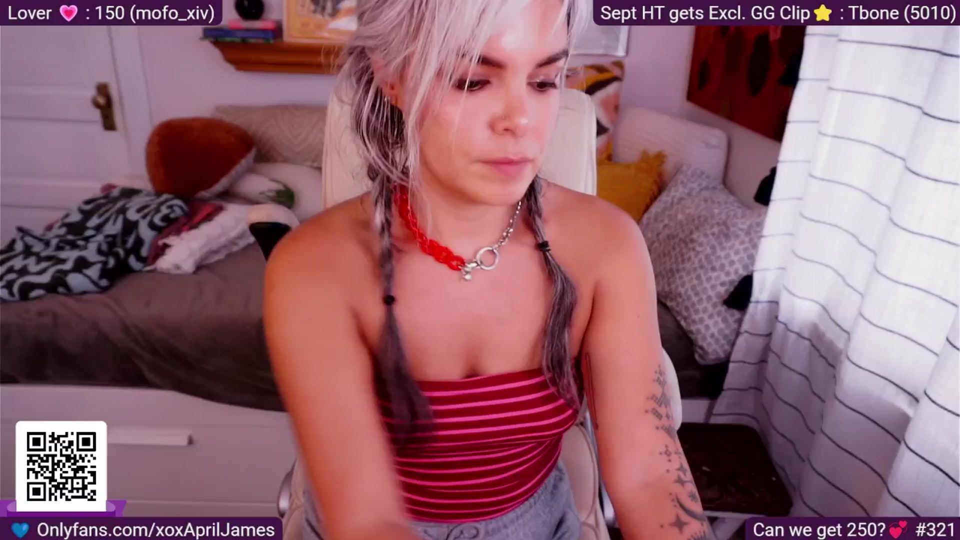 Gallery image thumbnail from BdayApril's myfreecams stream on, 09/21/2025, 21:39 image 1 of 20