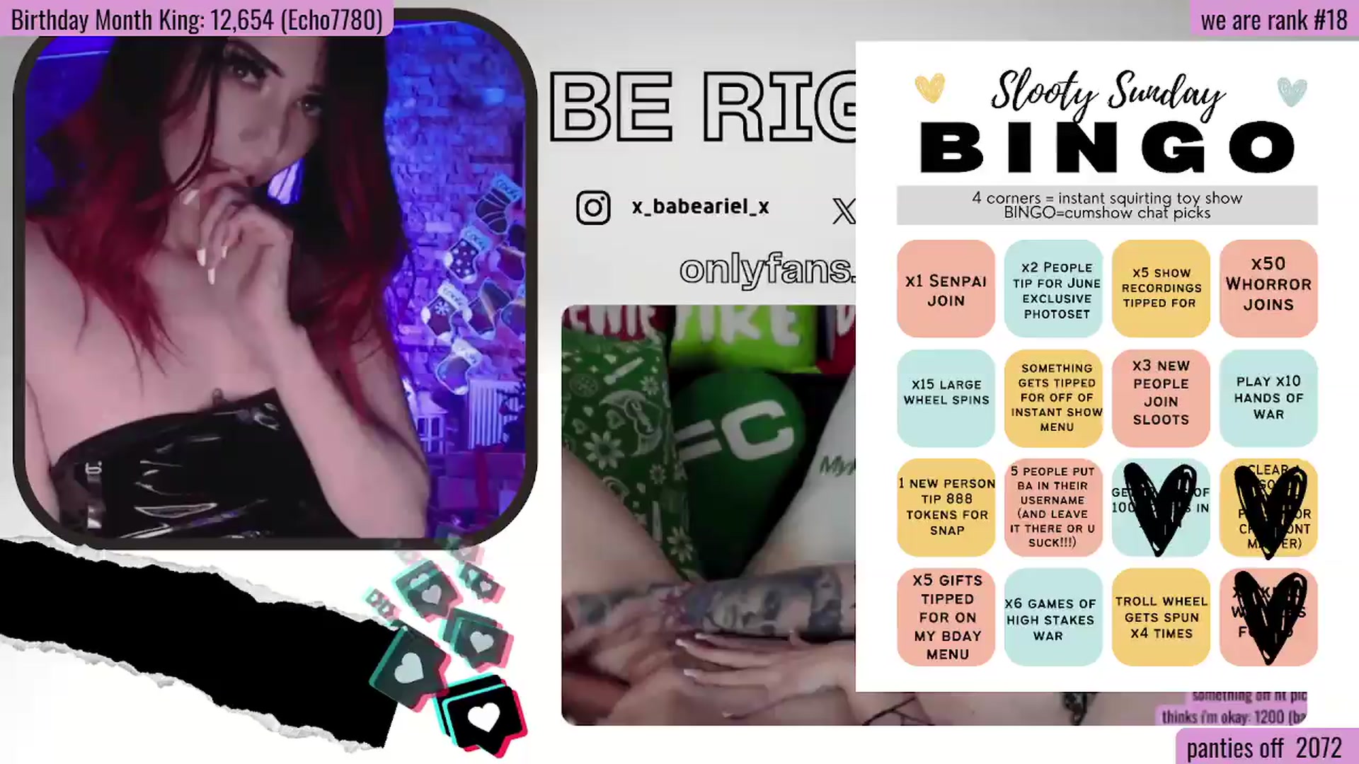 Gallery image thumbnail from BdayAriel's myfreecams stream on, 06/08/2026, 02:21 image 15 of 20