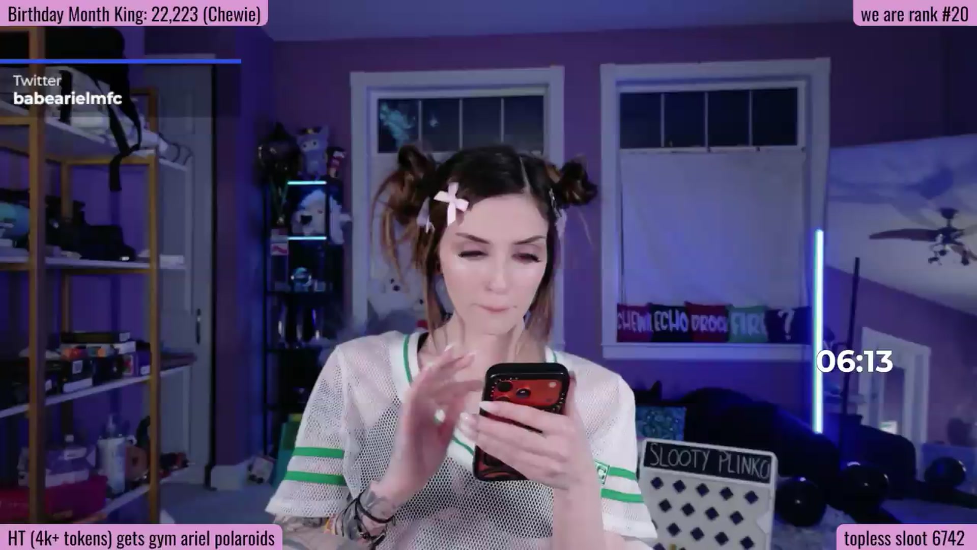 Gallery image thumbnail from BdayAriel's myfreecams stream on, 06/20/2026, 02:33 image 16 of 20