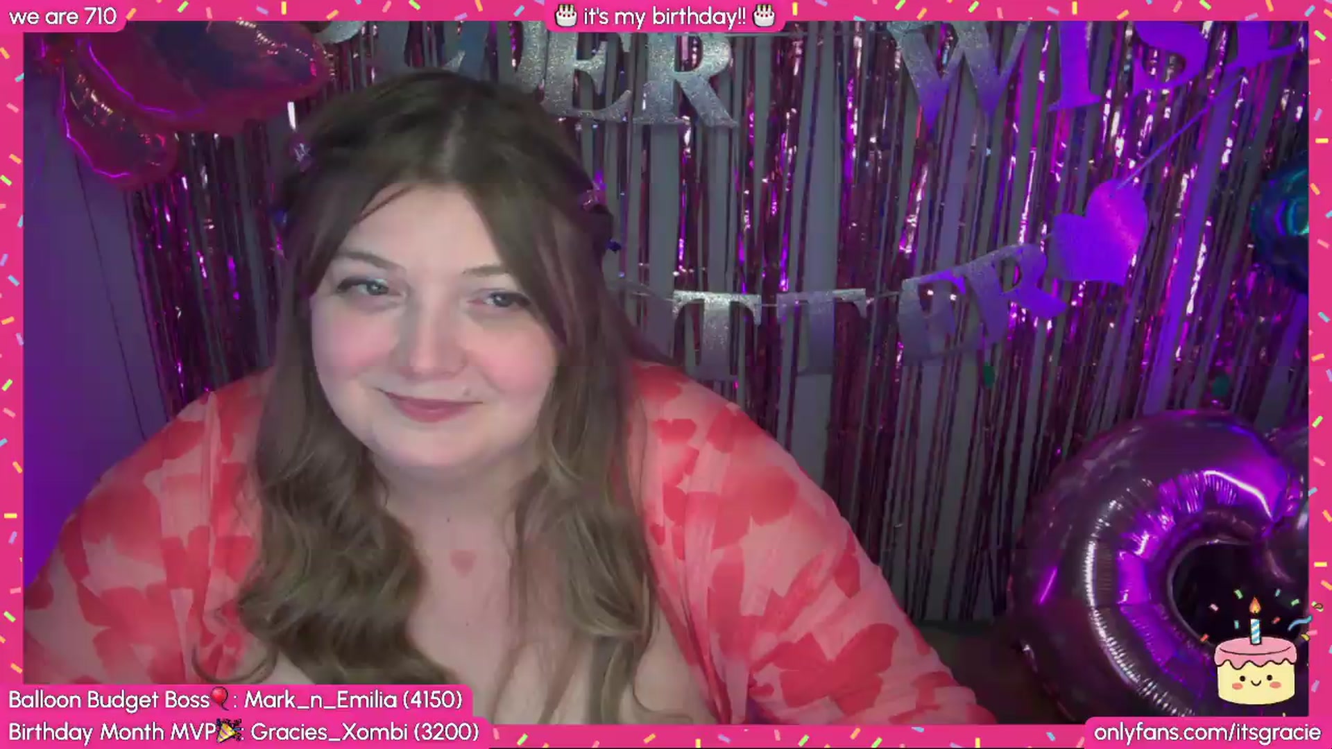 Gallery image thumbnail from BdayGracie's myfreecams stream on, 06/15/2026, 24:00 image 20 of 20