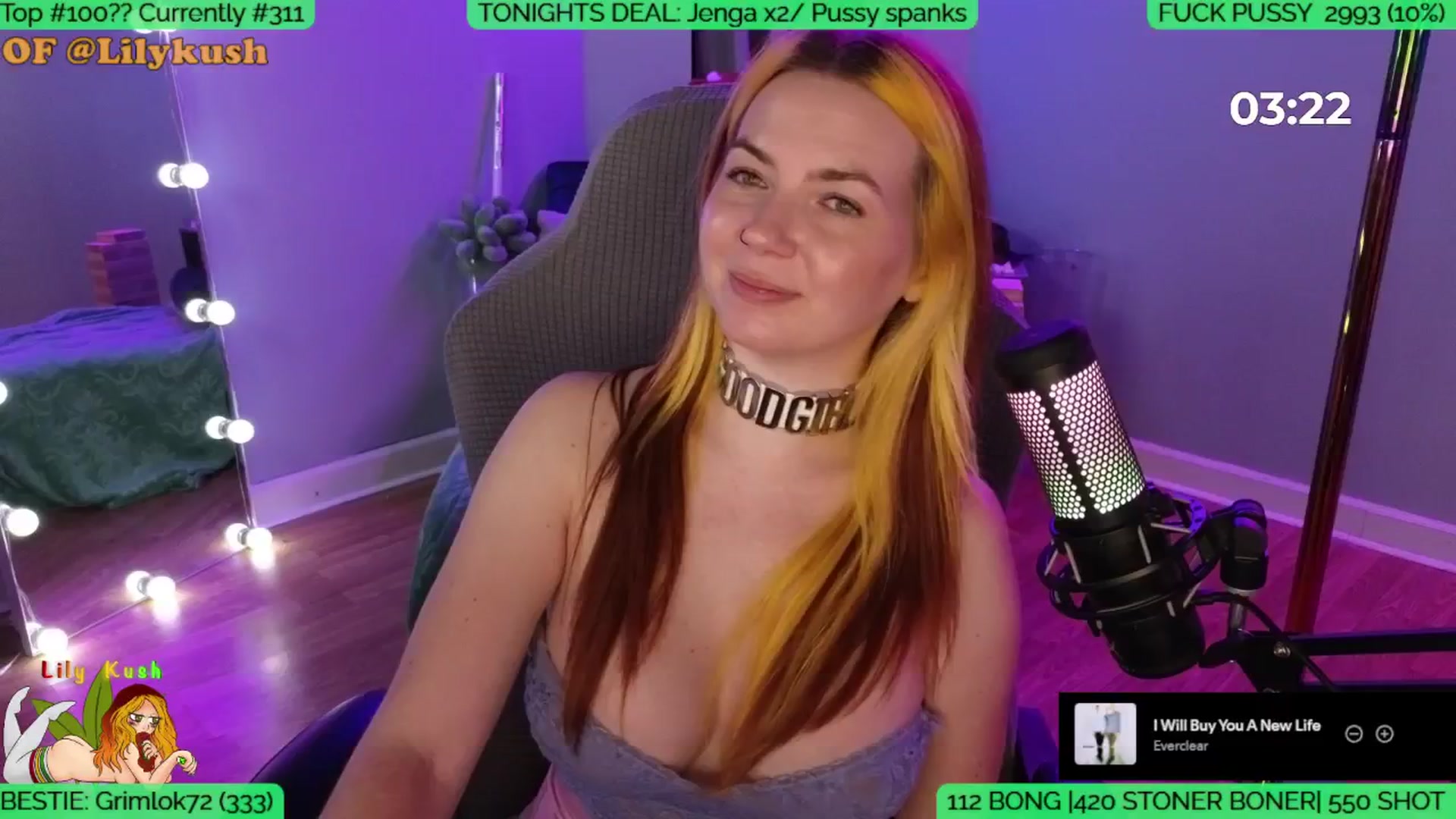 Gallery image thumbnail from BdayLilyKush's myfreecams stream on, 11/14/2025, 06:47 image 11 of 20